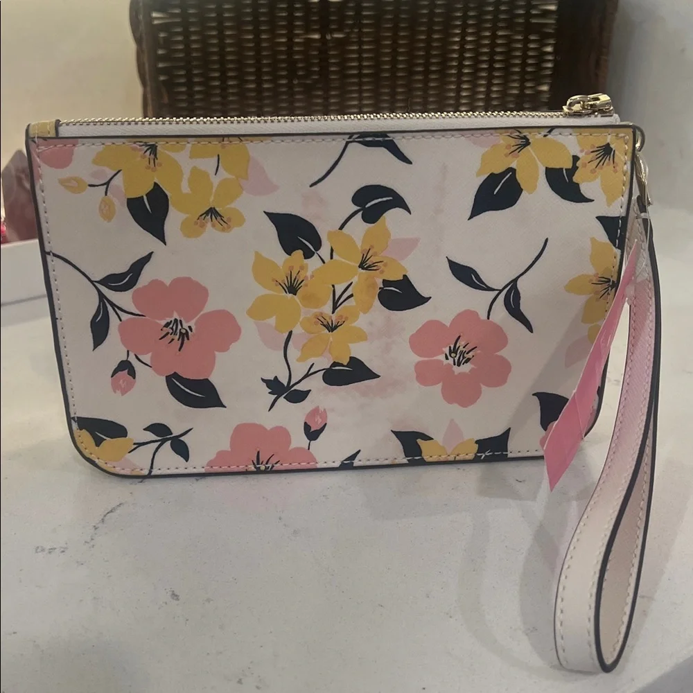 Kate Spade NWT Lily Blooms Printed Trip Wristlet Clutch - Picture 12 of 14